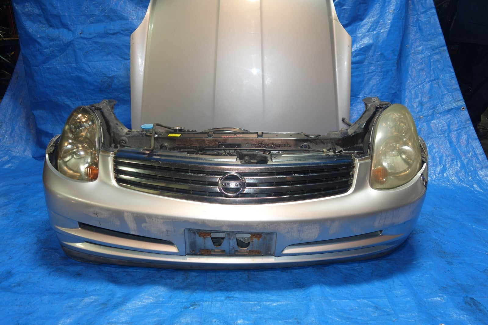 JDM Infiniti G35 Sedan Bumper HID Headlights Hood Grille 2003-2004 Sedan 4-DR