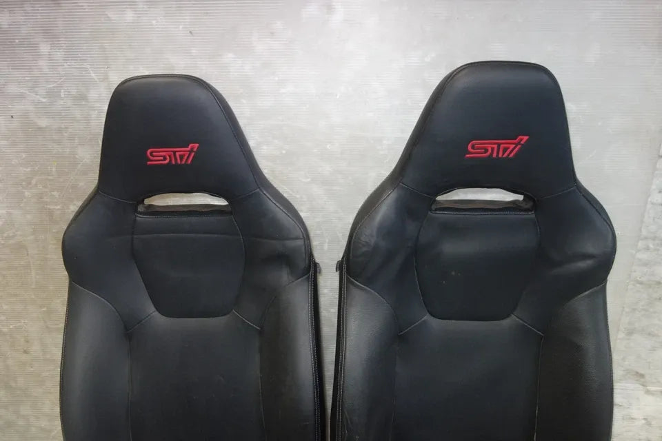 JDM Subaru Impreza WRX STi Front Seats Leather 2008-2014 GRB GRF Left Right