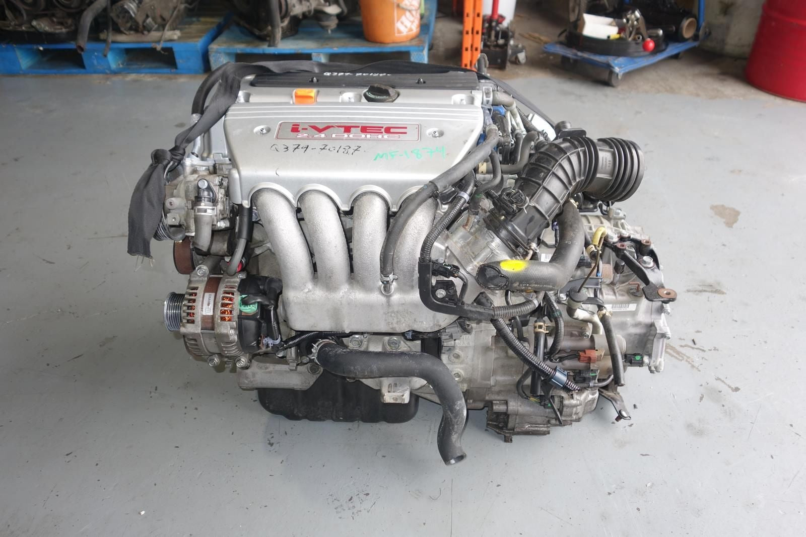 JDM Acura TSX K24A K24A2 2.4L DOHC i-VTEC Engine / Motor + Automatic Transmission 205hp 3-Lobes RBB Head True VTEC 2004-2008