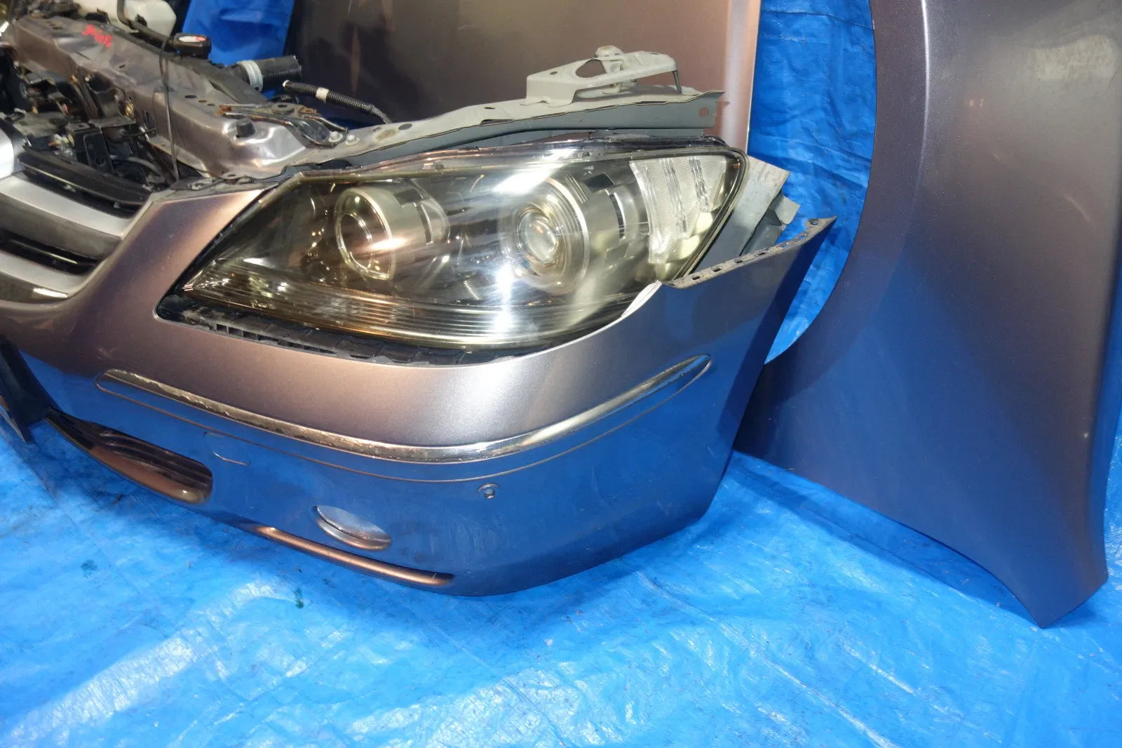 JDM Acura RL Bumper HID Headlights Fenders Hood Rebar Grille Fog Lights 2005-08