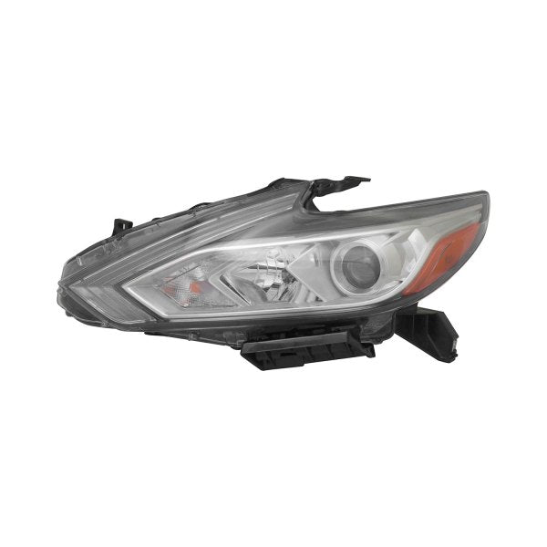 NISSAN ALTIMA 2016-2018 — HEAD LAMP HALOGEN LH; CHROME BEZEL; W/O LED DRL; ALTIMA 2016-2018