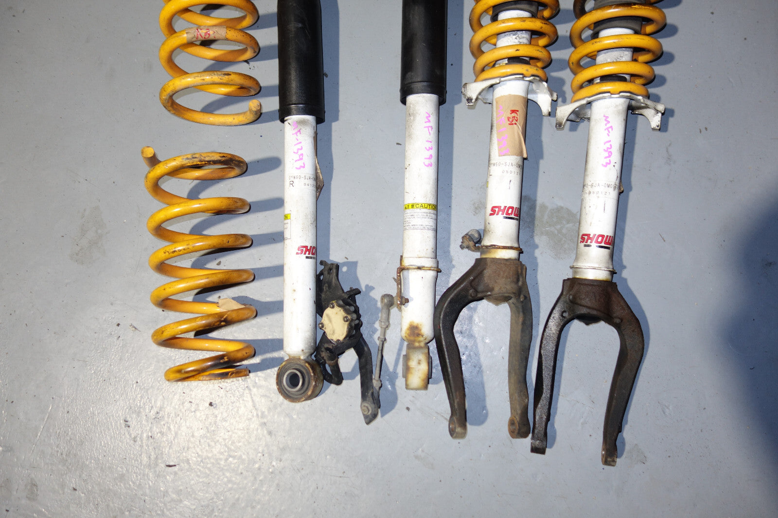 JDM Acura RL KB1 Showa Doov Shocks Struts Springs Suspension Front & Rear 05-08