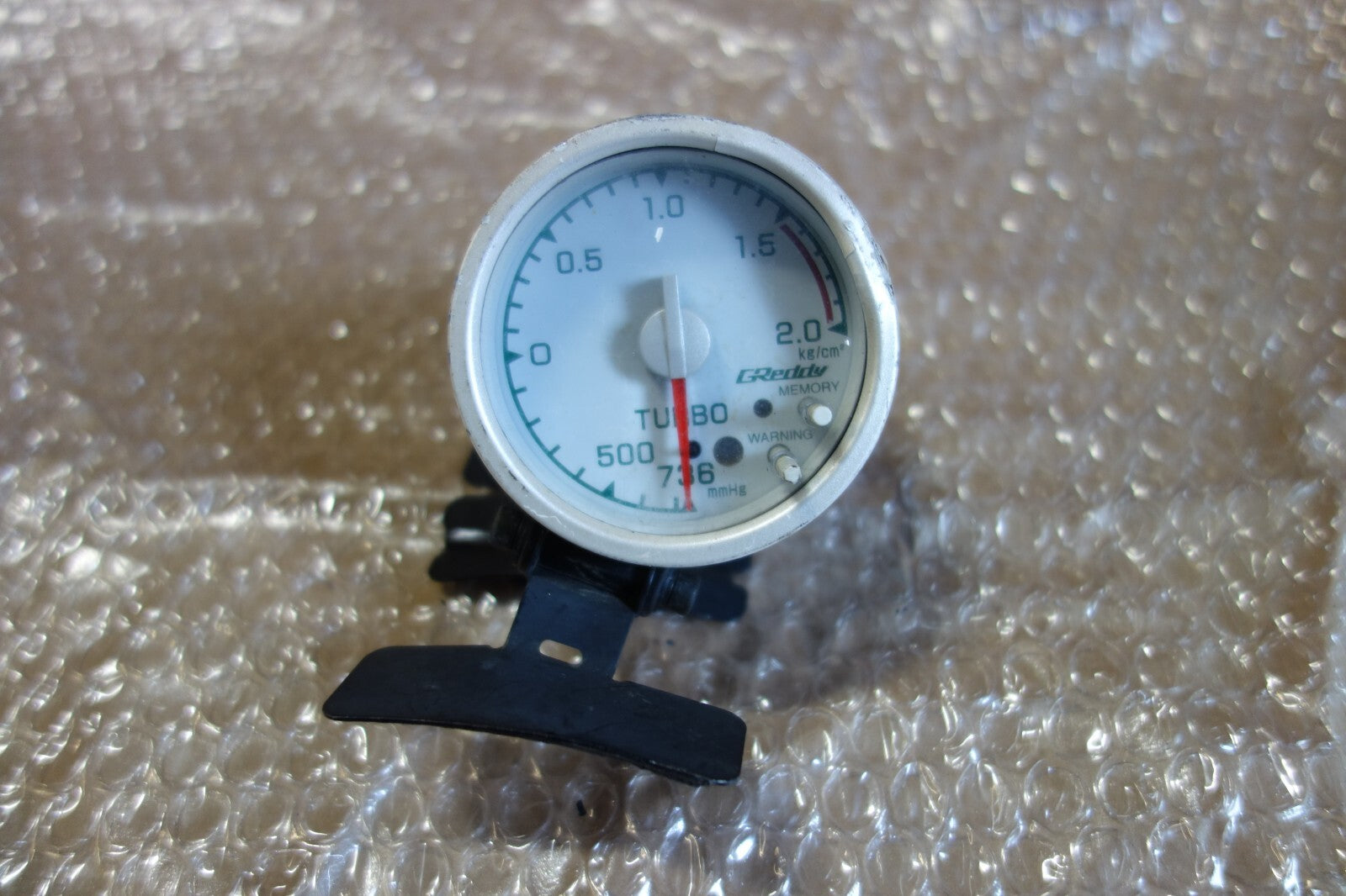 JDM Greddy White Face Boost Gauge Turbo 2 Bar