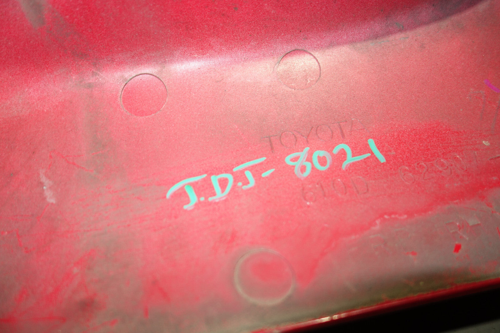 JDM Toyota MR2 MR-2 SW20 OEM Rear Side Vents Exterior Trim Vent Red 1991-1999