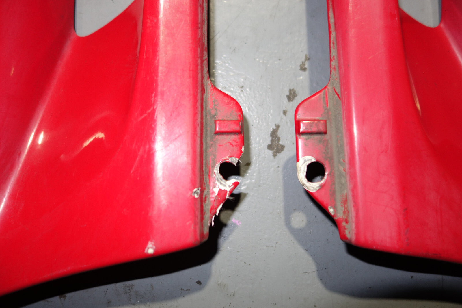 JDM Toyota MR2 MR-2 SW20 OEM Rear Side Vents Exterior Trim Vent Red 1991-1999
