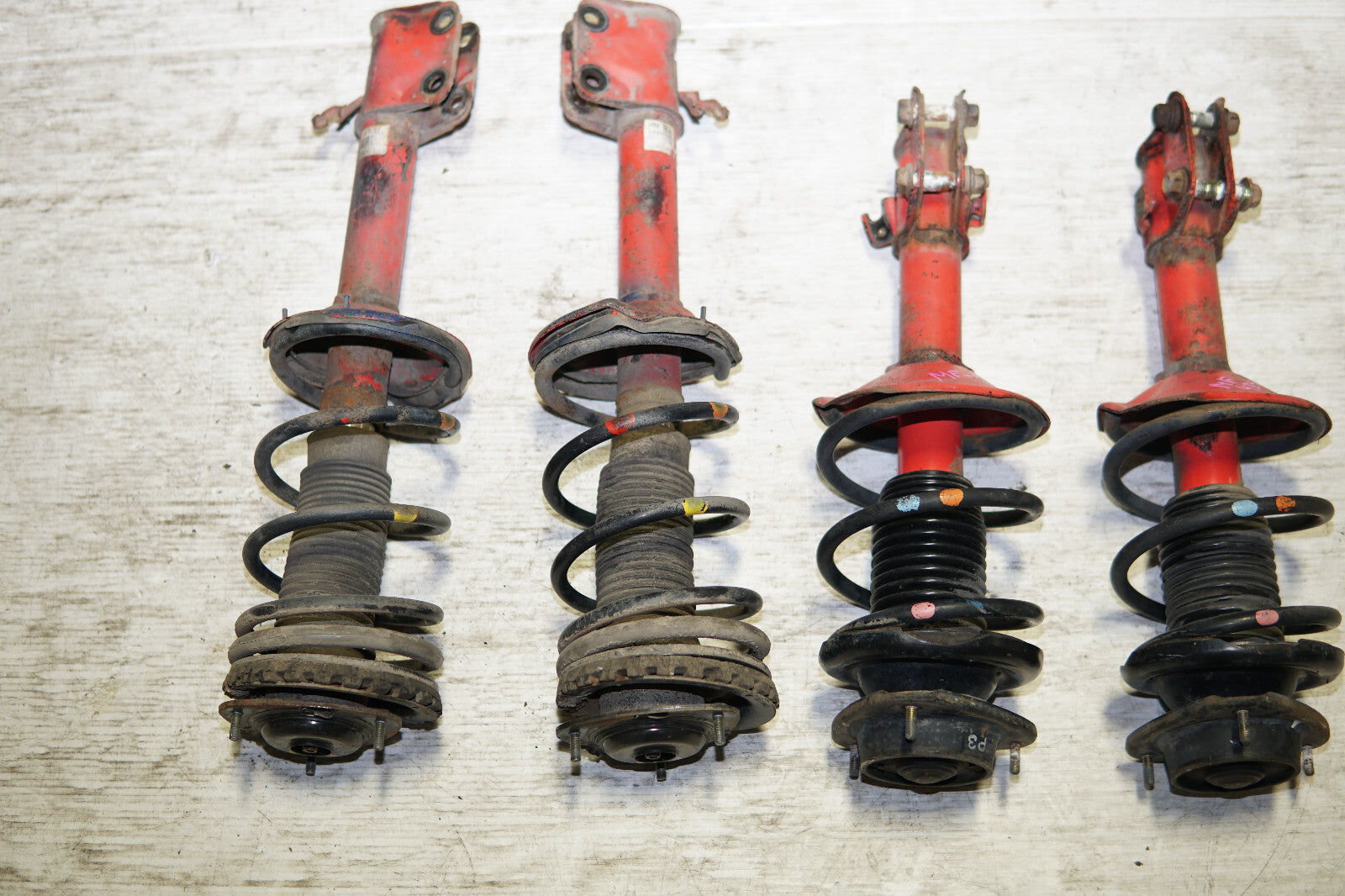 JDM Subaru Impreza WRX STi 5x100 Shocks Coil Springs Struts 2002-2007 V8 V7 V9