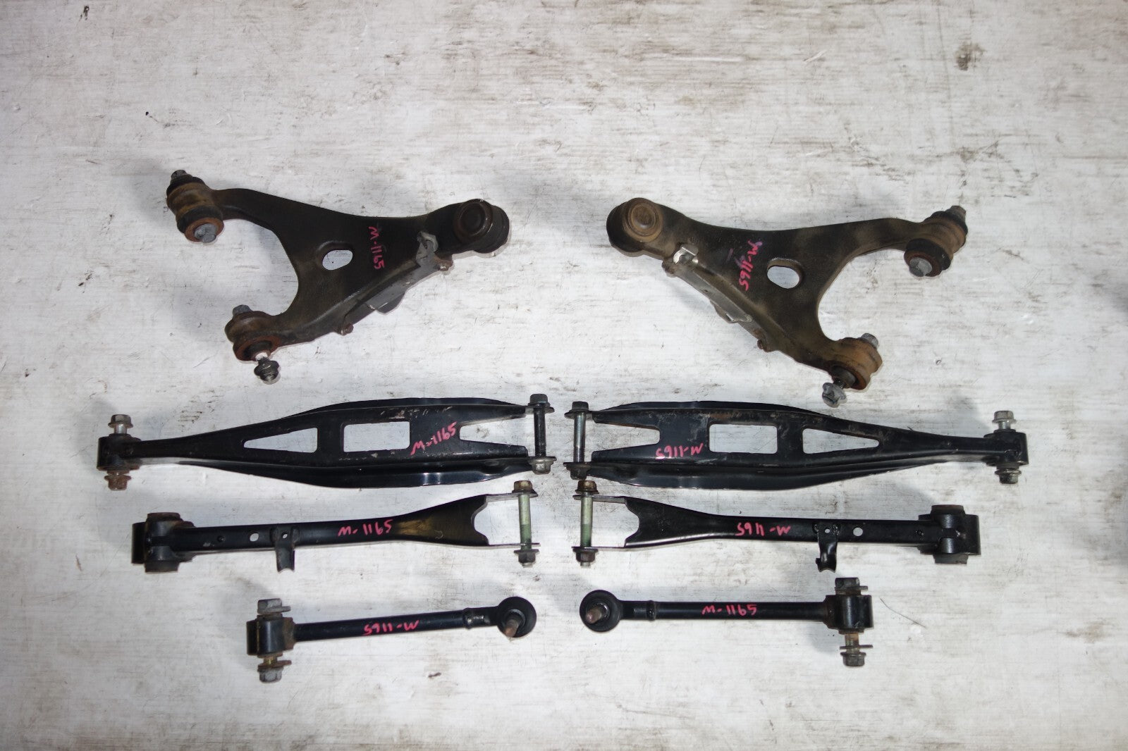 JDM 2008-2014 SUBARU IMPREZA WRX STi OEM REAR UPPER LOWER CONTROL ARM TOE ARM