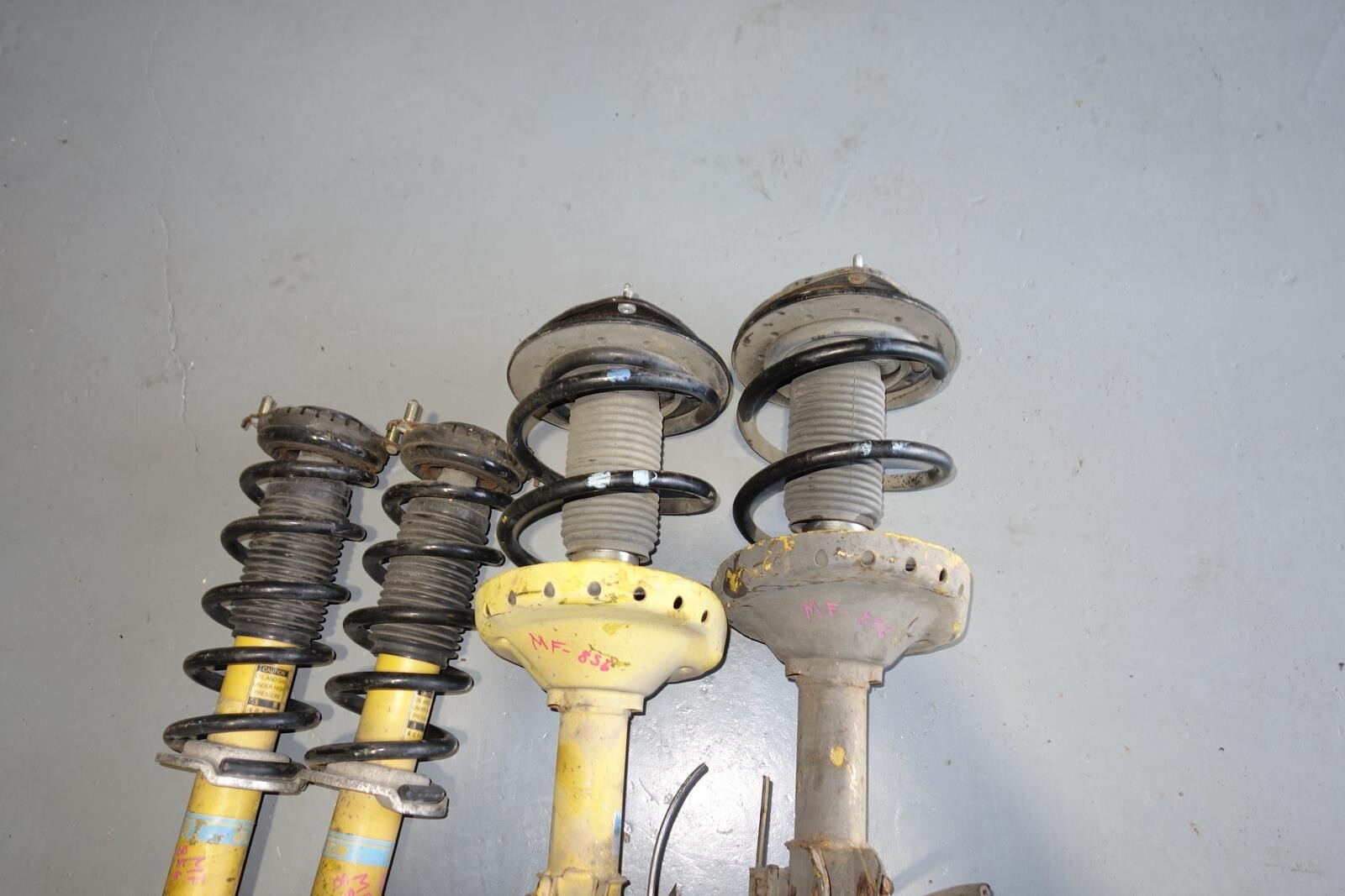 JDM Subaru Legacy Bilstein Yellow Shocks Struts Springs 2005-2009 # MF -856
