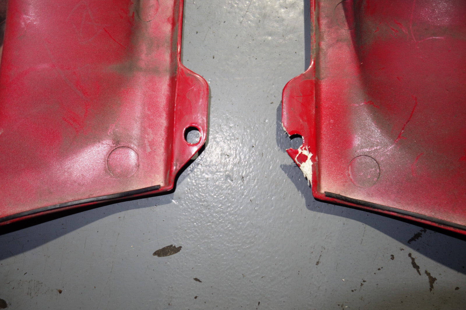 JDM Toyota MR2 MR-2 SW20 OEM Rear Side Vents Exterior Trim Vent Red 1991-1999