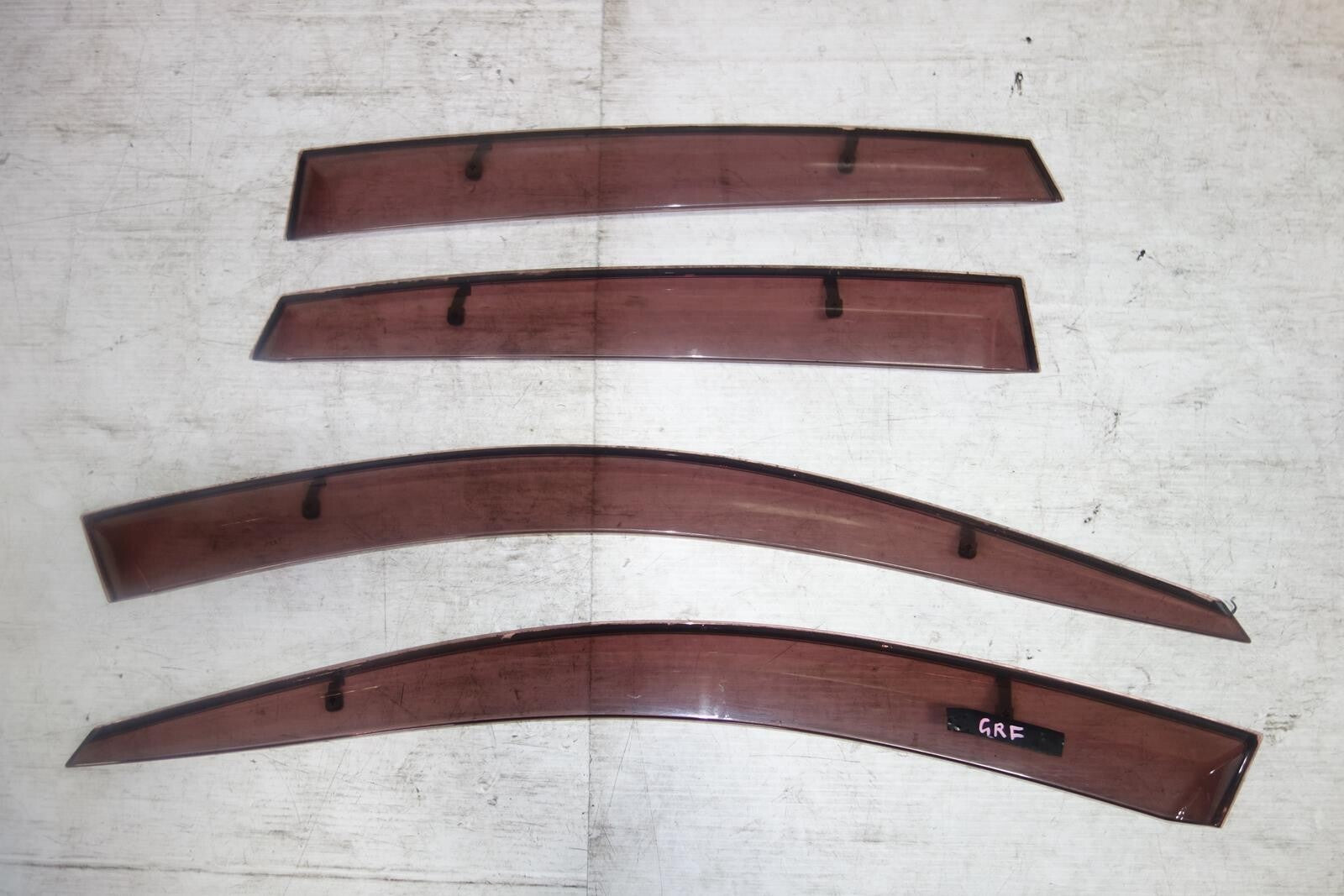 JDM Subaru Impreza WRX STi GRF Window Visors Rain Guards 2008-2014