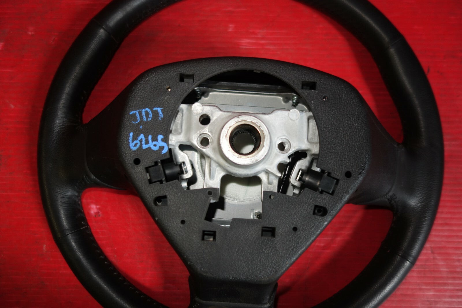 JDM Subaru Impreza Forester Legacy 3 Spoke Leather Steering Wheel & Hub #6265