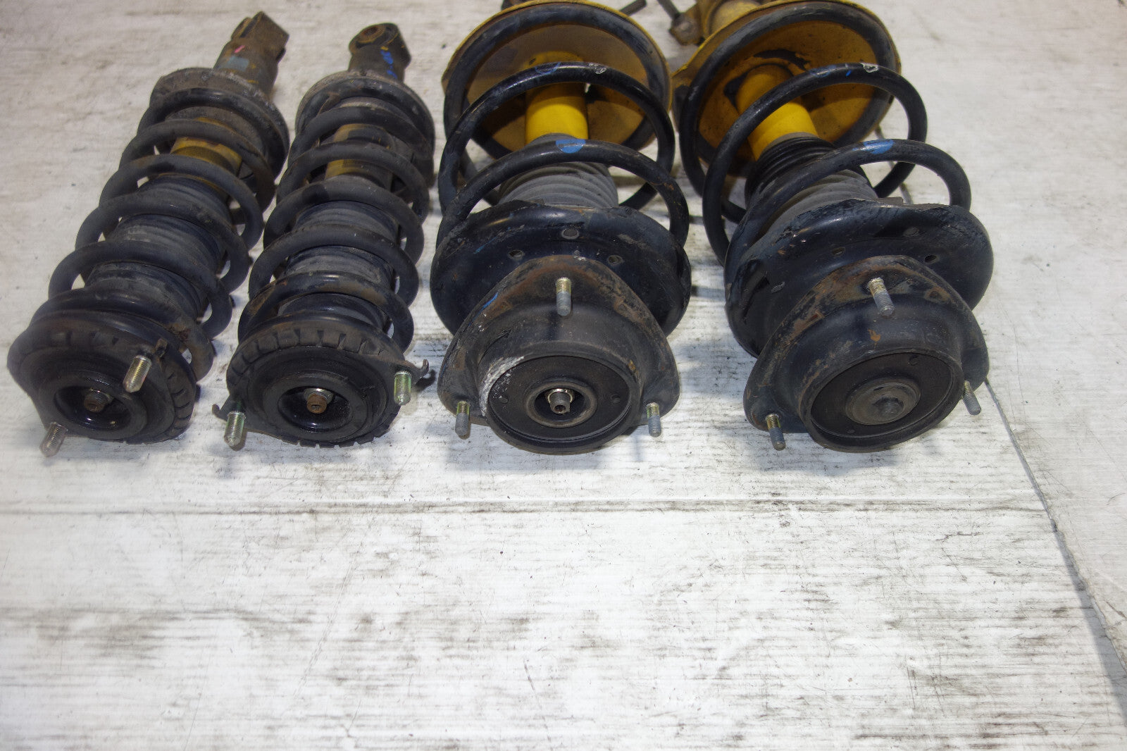 JDM Subaru Legacy Bilstein Front Shocks Coil Springs Strut Suspension 1998-2004