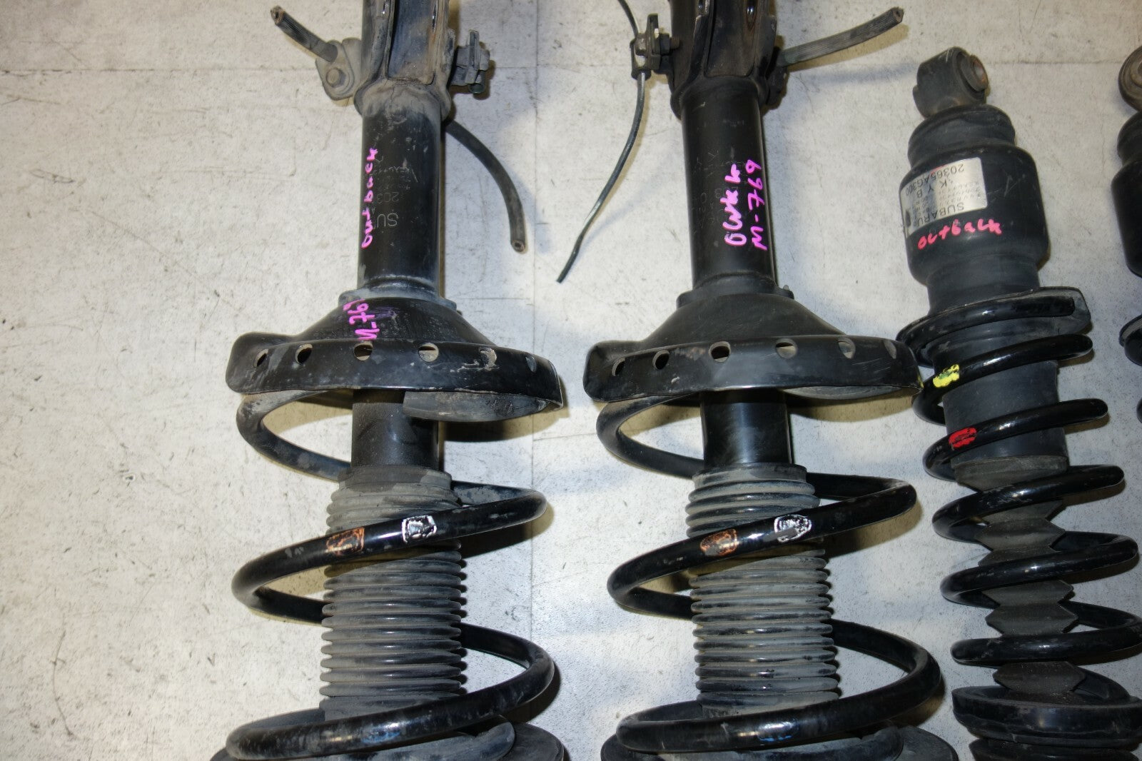 JDM Subaru Outback Wagon Front / Rear Suspension Shock Strut Spring 2005-2009