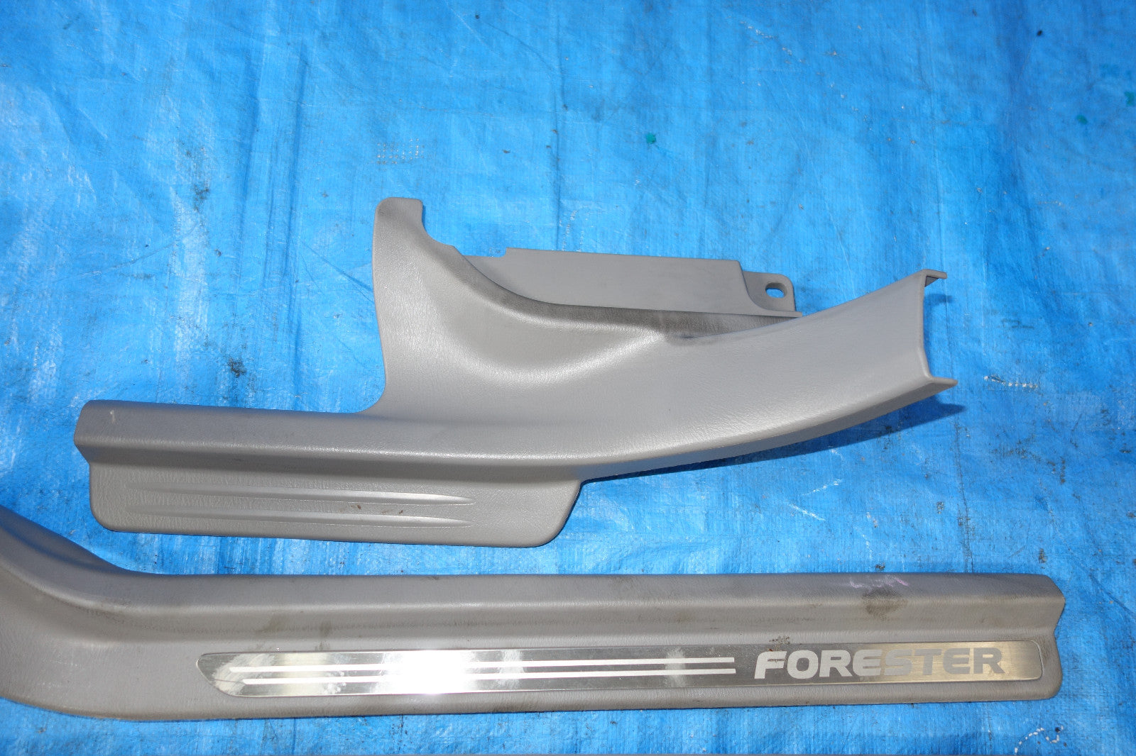JDM Subaru Forester Front Rear Door Sills Trim Scuff Plates Step 2003-2008 #2133