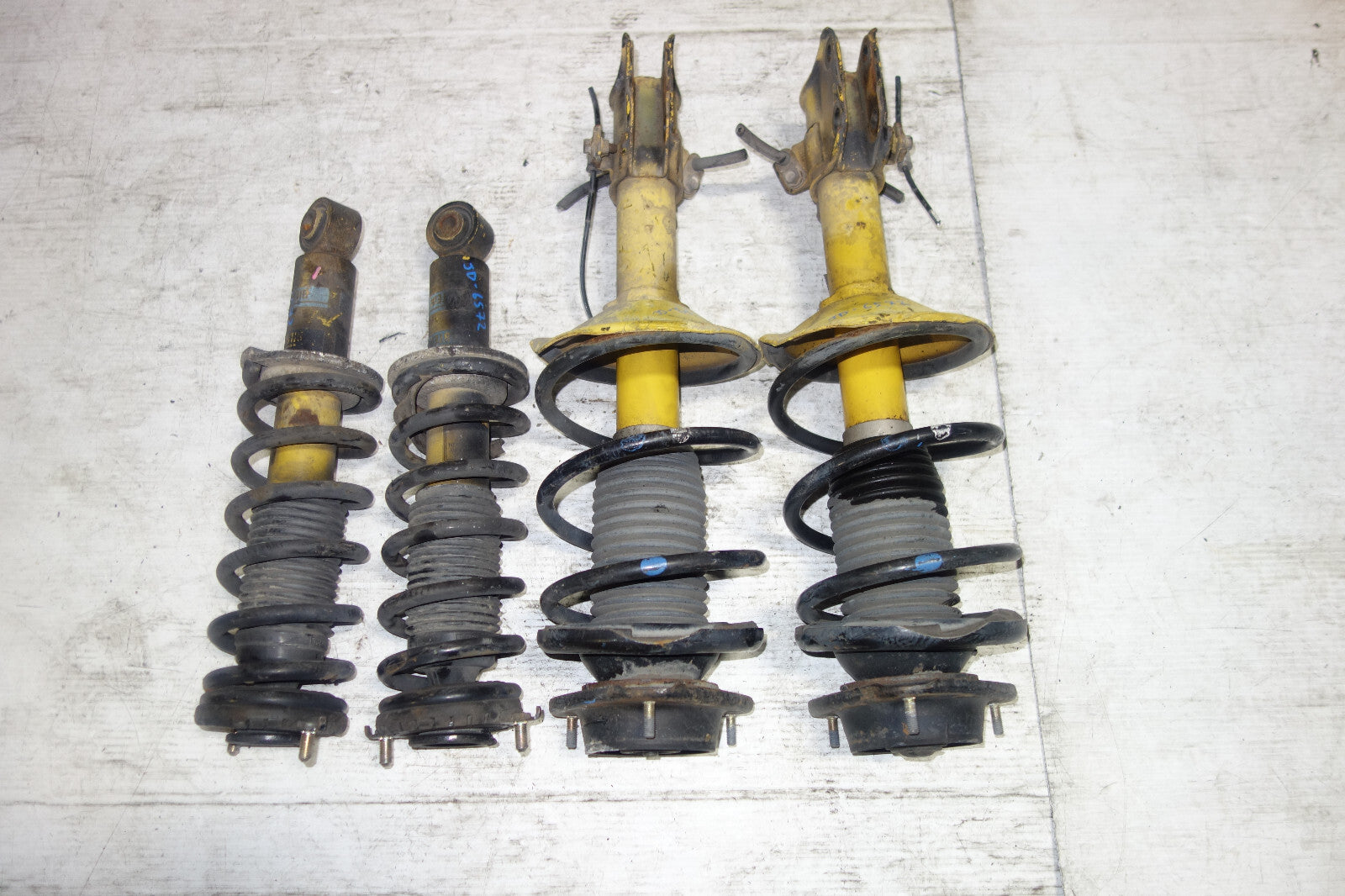JDM Subaru Legacy Bilstein Front Shocks Coil Springs Strut Suspension 1998-2004