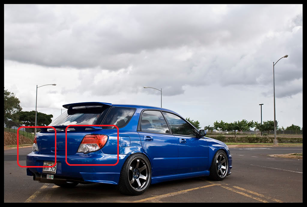 JDM Subaru Impreza WRX STi Outback Sport Wagon Left LH Tail Light Lamp 2004-2005