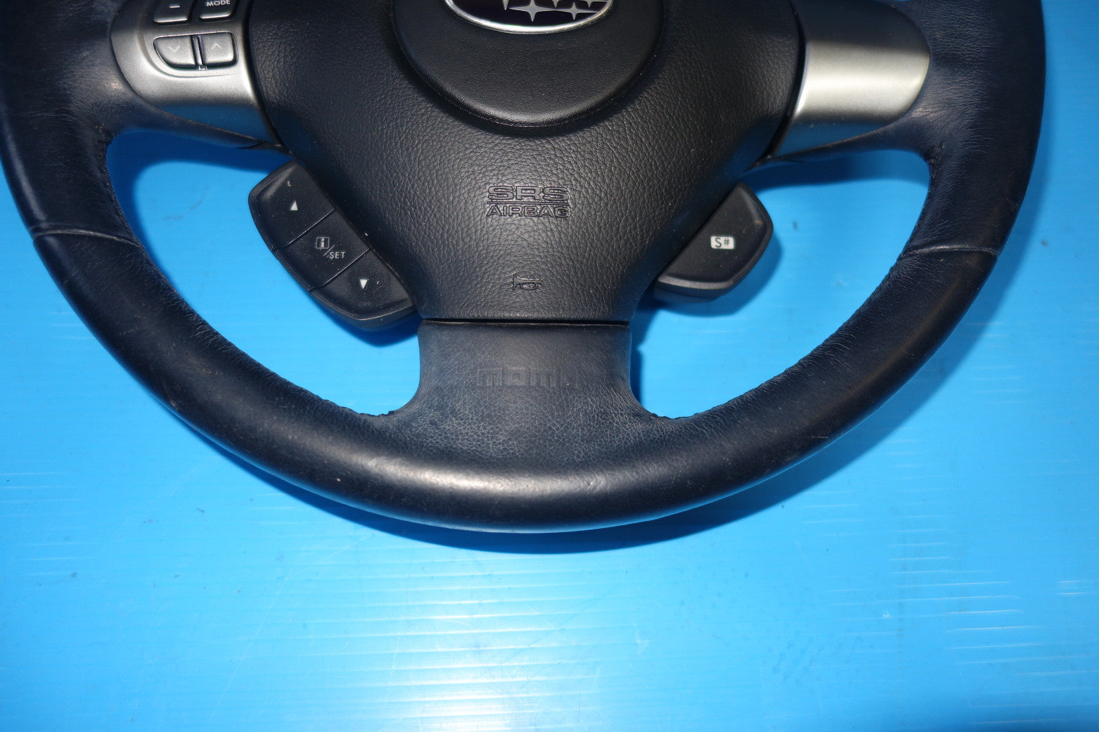 JDM Subaru Impreza Forester Legacy OEM Momo Steering Wheel & Hub Rare GDB BP5