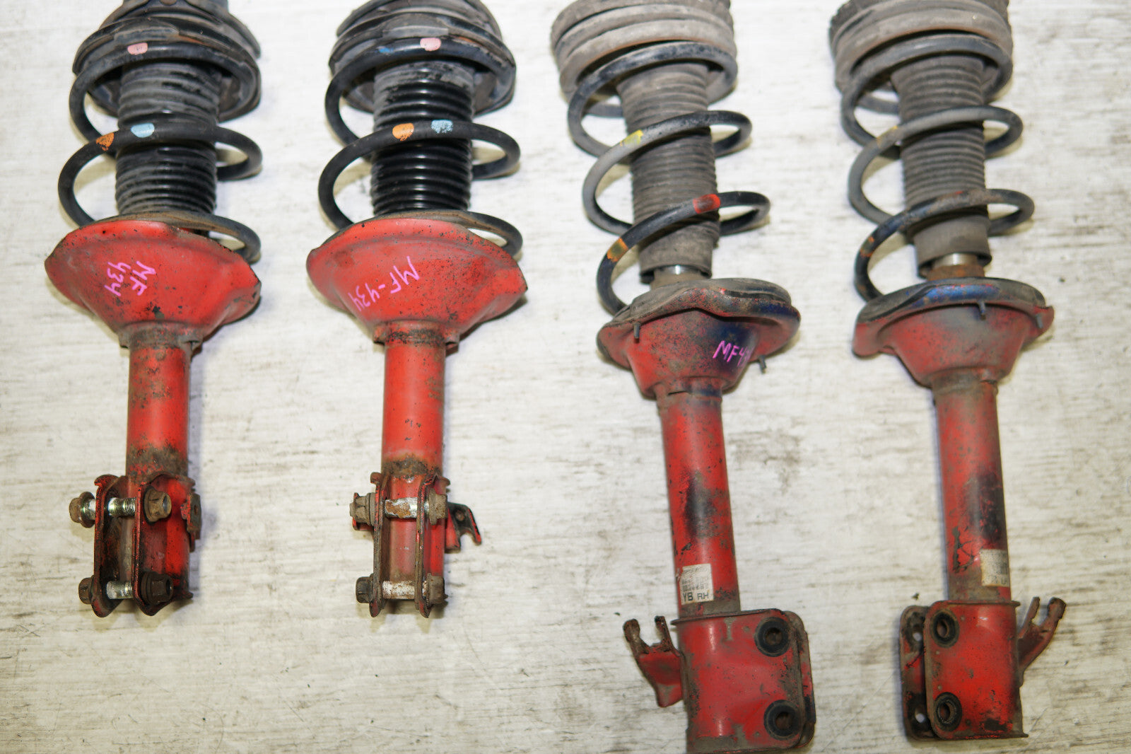 JDM Subaru Impreza WRX STi 5x100 Shocks Coil Springs Struts 2002-2007 V8 V7 V9