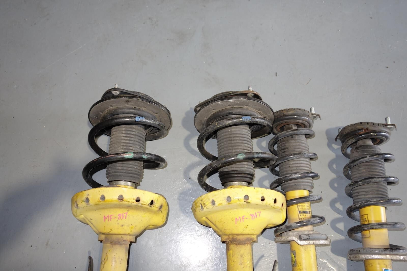 JDM Subaru Legacy Bilstein Yellow Shocks Struts Springs 2005-2009 MF-817