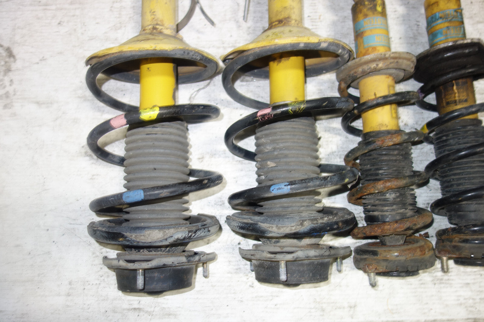 JDM Subaru Legacy Bilstein Front Shocks Coil Springs Strut Suspension 1998-2004