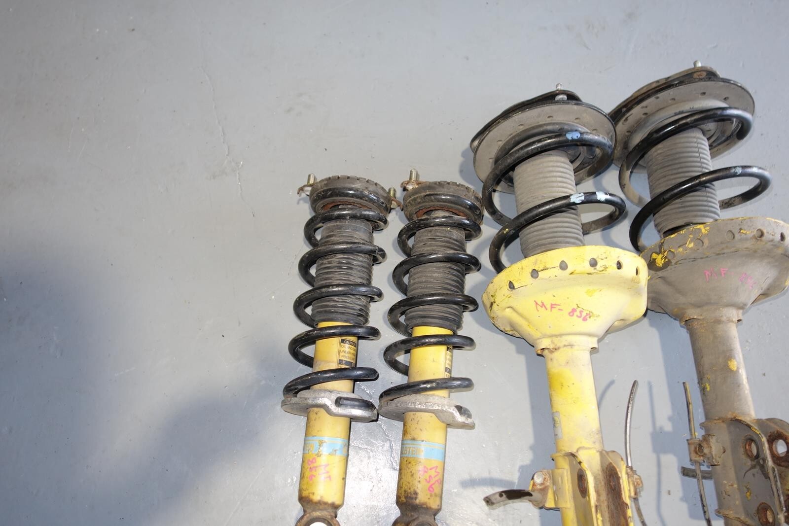JDM Subaru Legacy Bilstein Yellow Shocks Struts Springs 2005-2009 # MF -856