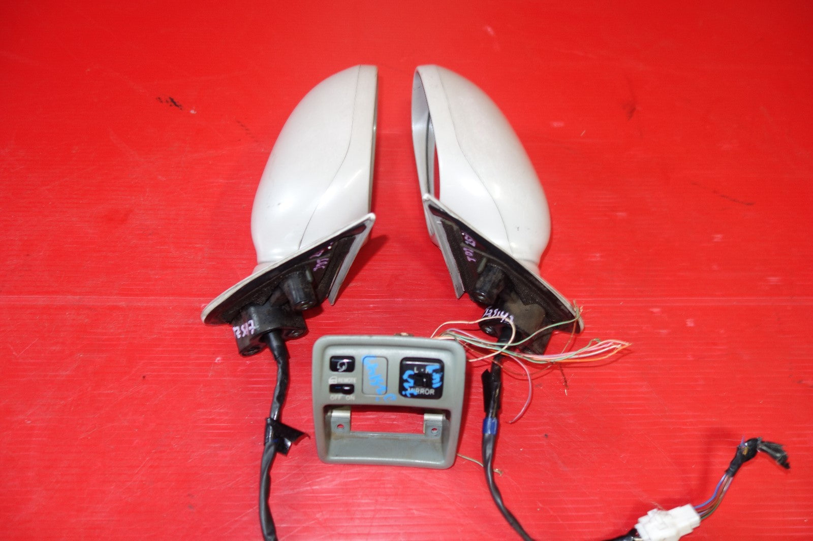 JDM Lexus GS300 OEM Power Folding Side View Mirrors + Switch 1991-1997 #2521
