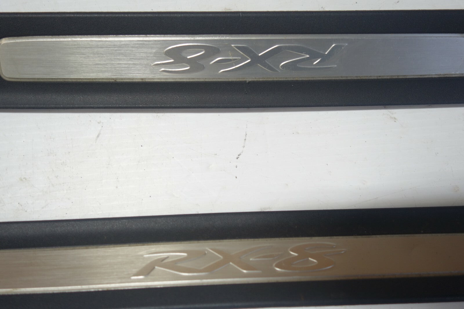 JDM 2004-2008 GENUINE MAZDA RX8 OEM DOOR SILLS TRIM SCUFF PLATES SIDE STEPS