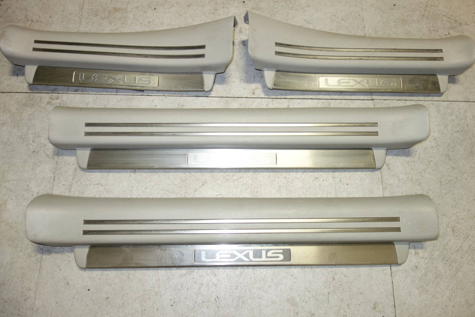 JDM 2007-2012 LEXUS USF40 GENUINE LS460 OEM DOOR SILLS SCUFF PLATES RARE USF40