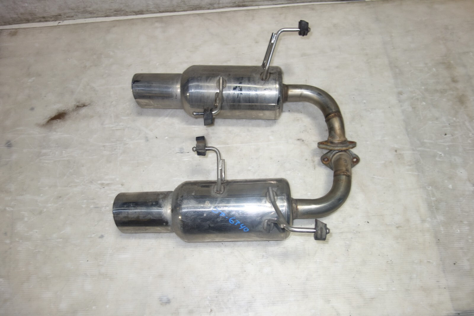 JDM HKS ES Premium Exhaust Muffler Dual Universal Subaru Honda Toyota Nissan