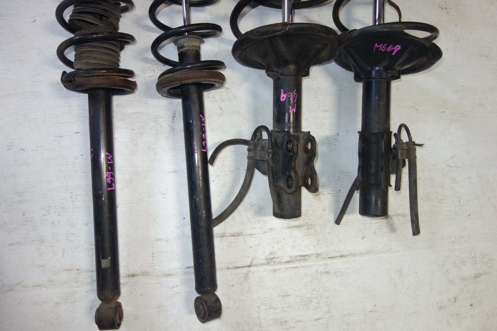 JDM 1995-1998 NISSAN 240SX S14 OEM FRONT & REAR SHOCKS STRUT FRONT & REAR LH LR