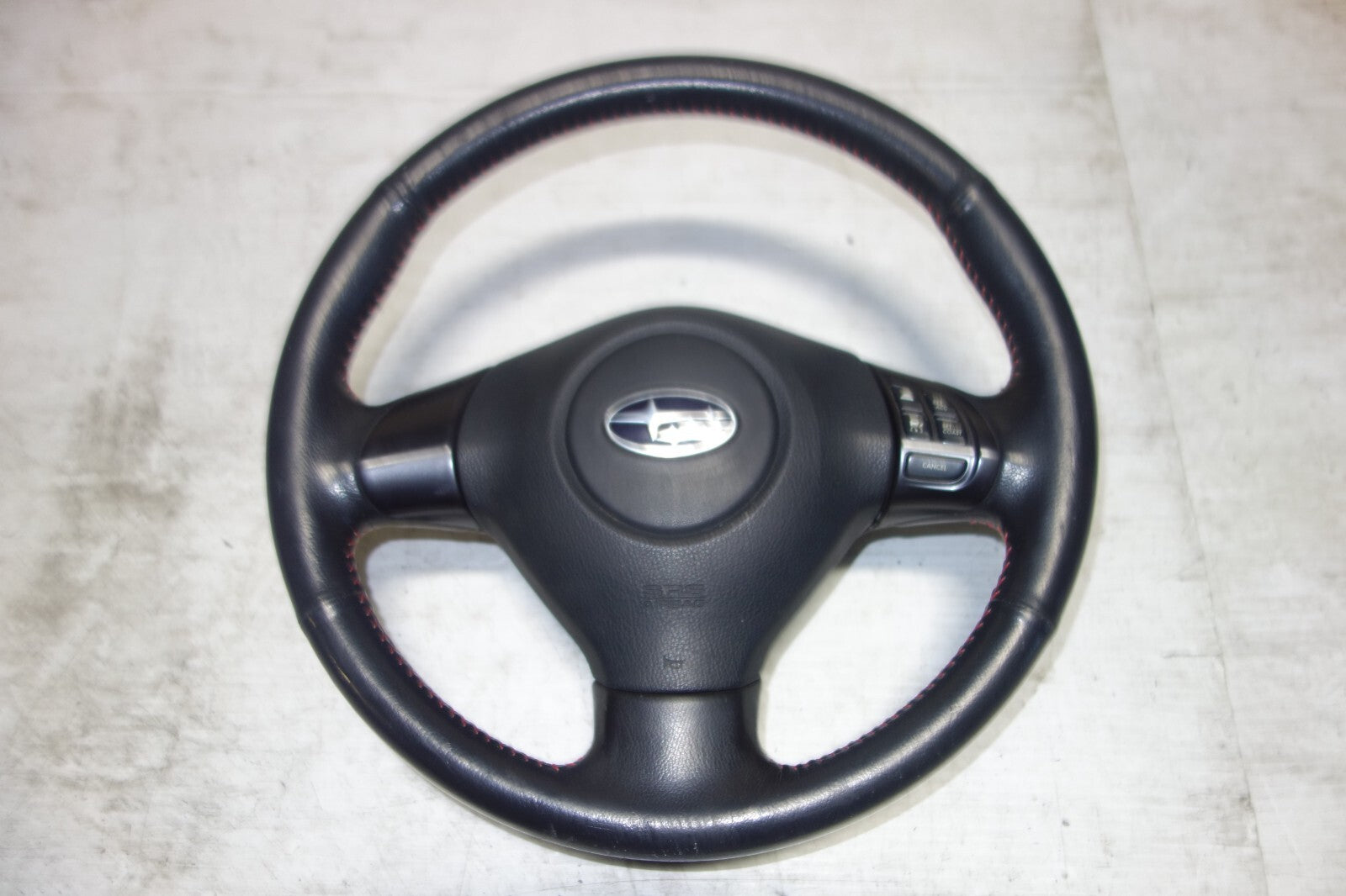 JDM Subaru Forester Steering Wheel Red Stitching 2009 2010 2011 2012 2013 SH9