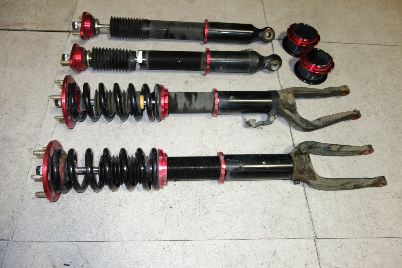 JDM 2005-2012 ACURA RL KB1 KB2 DAMPER COILOVERS LOWERING KIT FRONT & REAR FIT RL