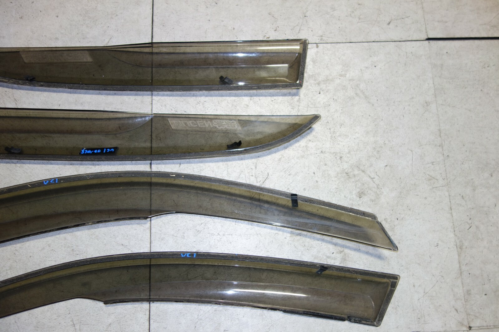 JDM 2003-2007 HONDA INSPIRE ACCORD UC1 MUGEN WINDOW VISORS OEM RAIN GUARDS RARE