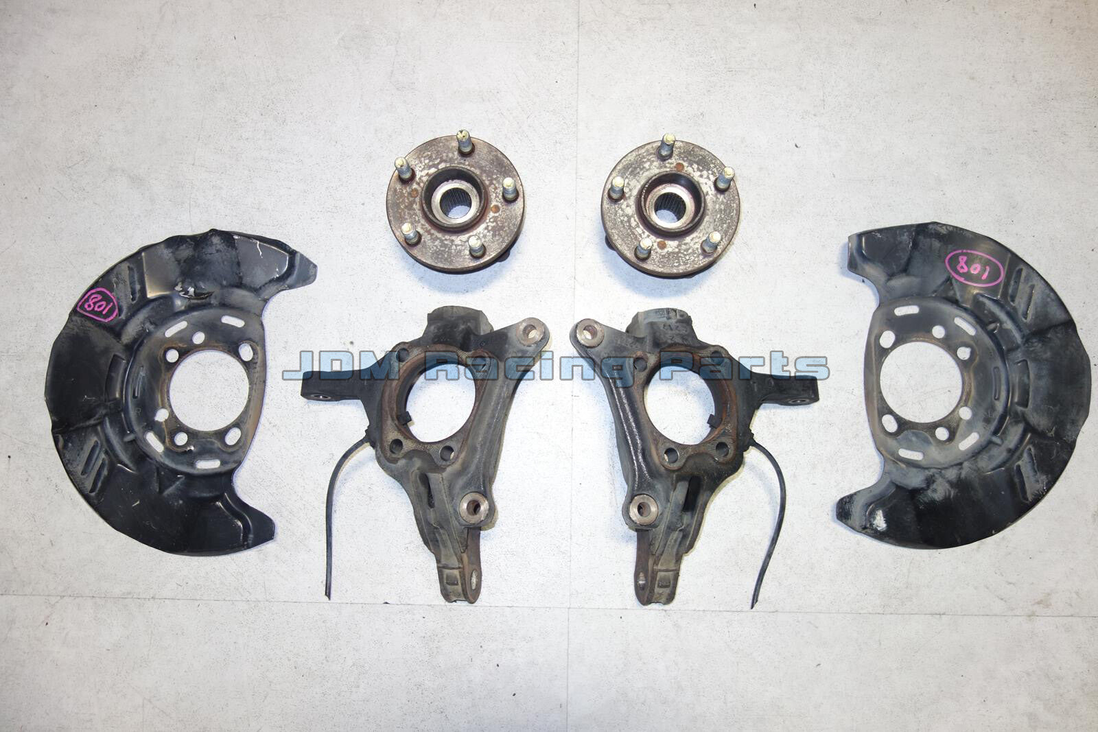 JDM Subaru Impreza Front Wheel Hub Bearing Knuckles Pair Hatch Sedan 2008-2014