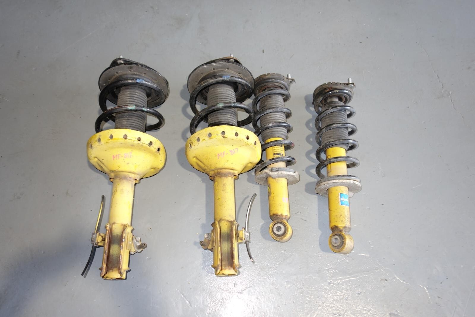 JDM Subaru Legacy Bilstein Yellow Shocks Struts Springs 2005-2009 MF-817