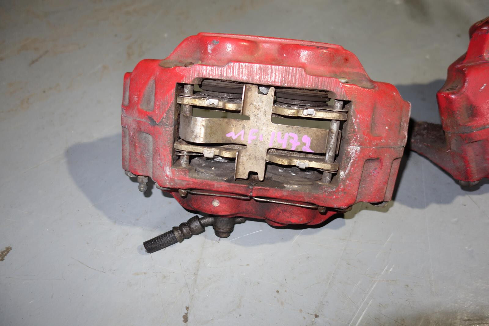 JDM Subaru Impreza WRX STi Legacy Forester Front 4 Pot Piston Brake Calipers RED