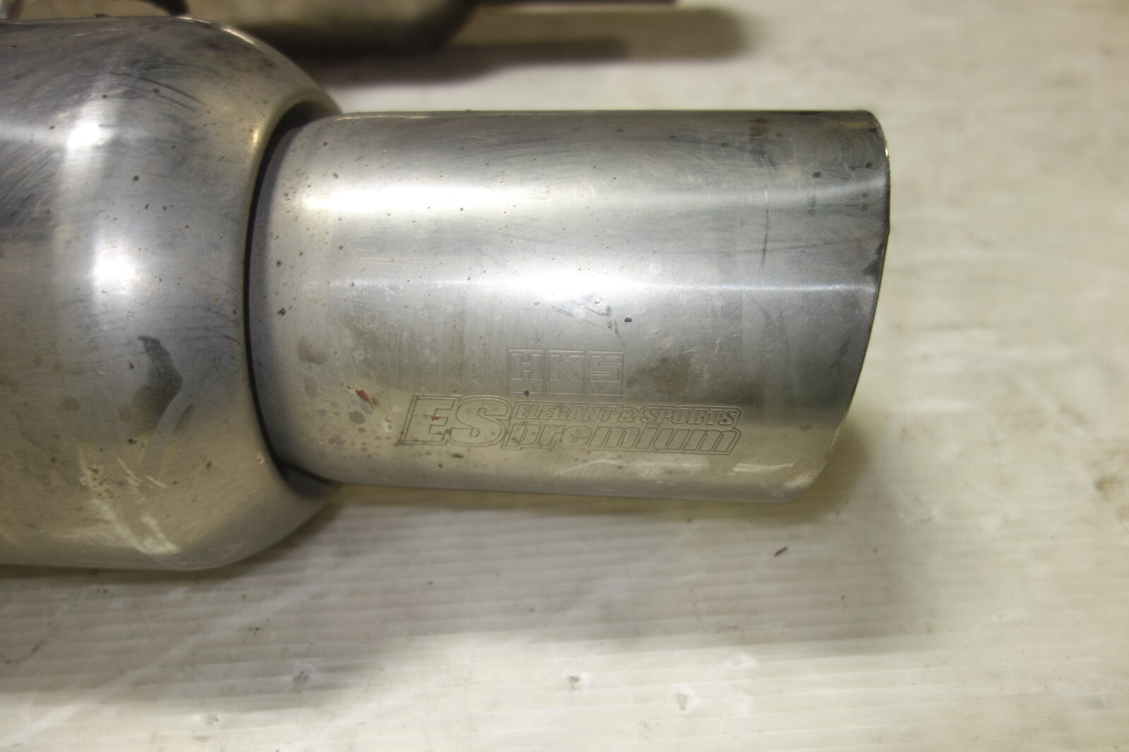 JDM HKS ES Premium Exhaust Muffler Dual Universal Subaru Honda Toyota Nissan