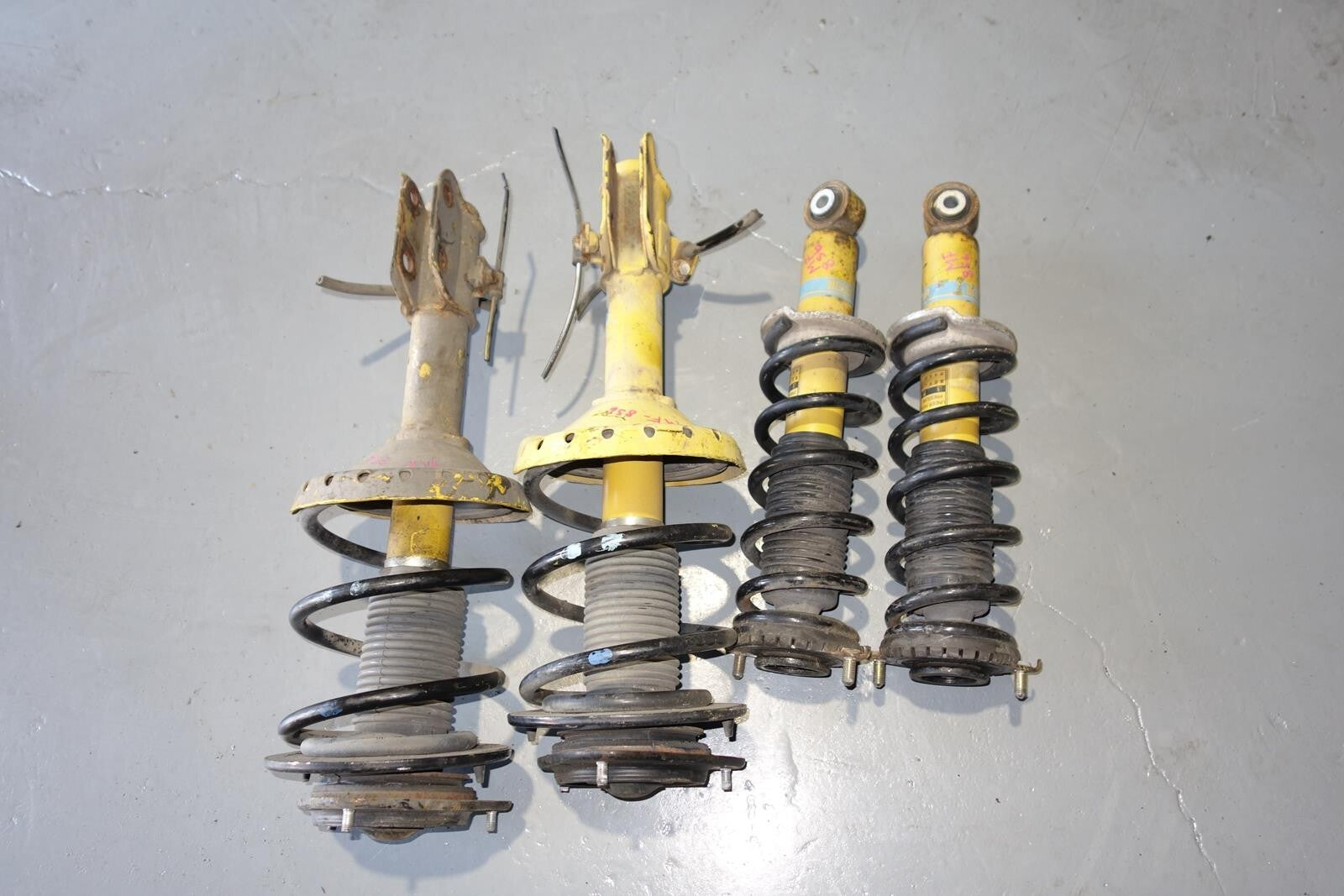 JDM Subaru Legacy Bilstein Yellow Shocks Struts Springs 2005-2009 # MF -856