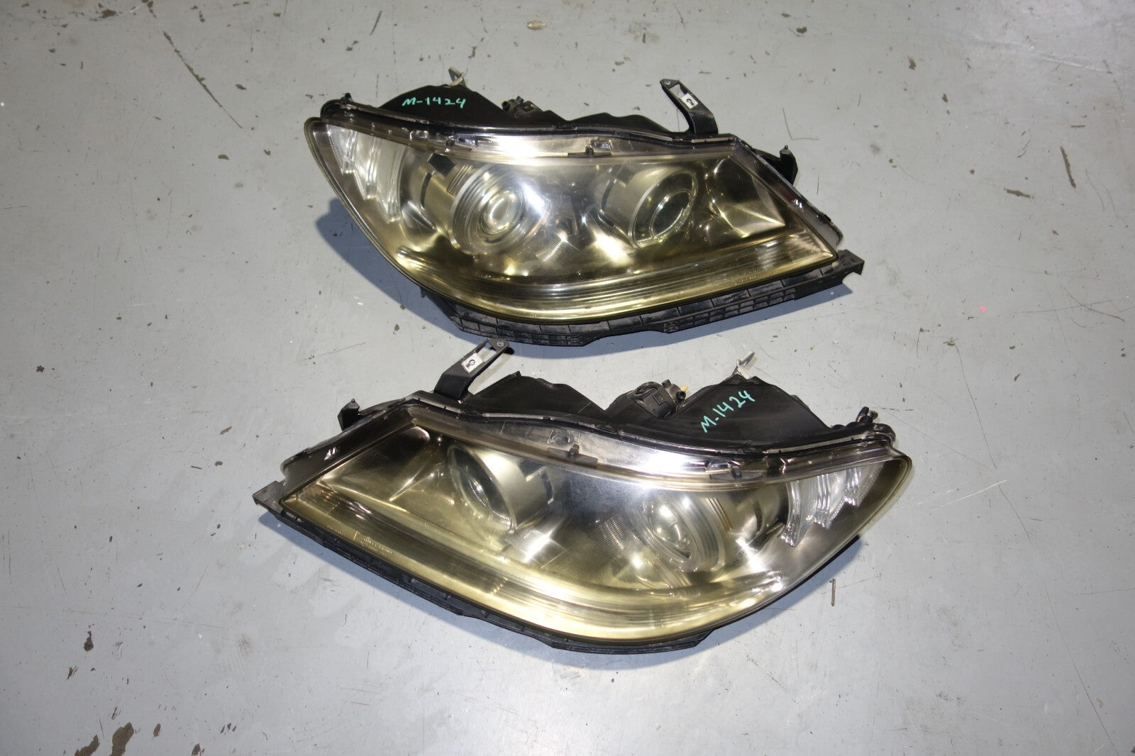 JDM 05-08 GENUINE ACURA RL CLEAR OEM HID HEAD LIGHTS KB1 HEADLIGHTS PAIR LH & RH