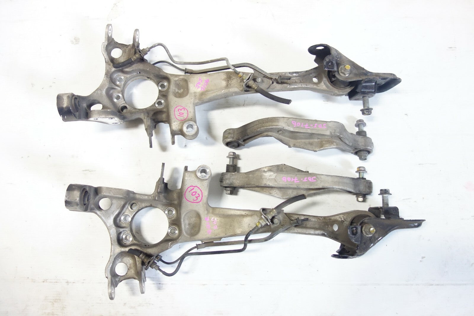 JDM Subaru Legacy Spec B Aluminum Rear Control Arms Trailing Arm 2005-2009 STi