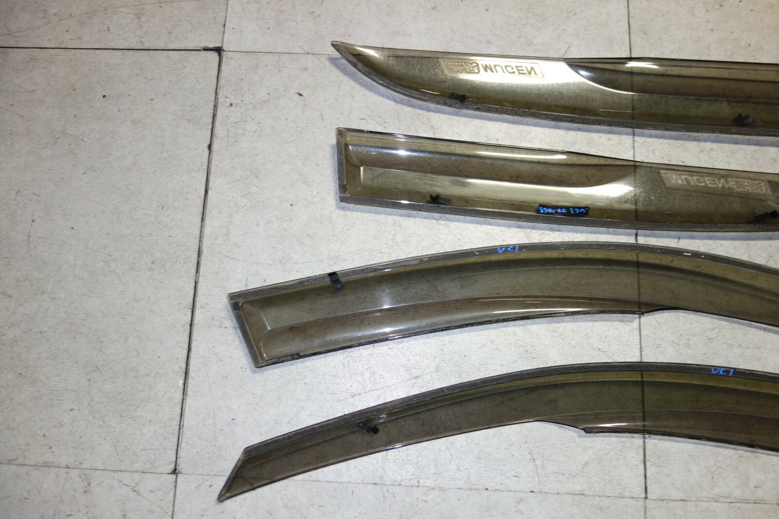 JDM 2003-2007 HONDA INSPIRE ACCORD UC1 MUGEN WINDOW VISORS OEM RAIN GUARDS RARE