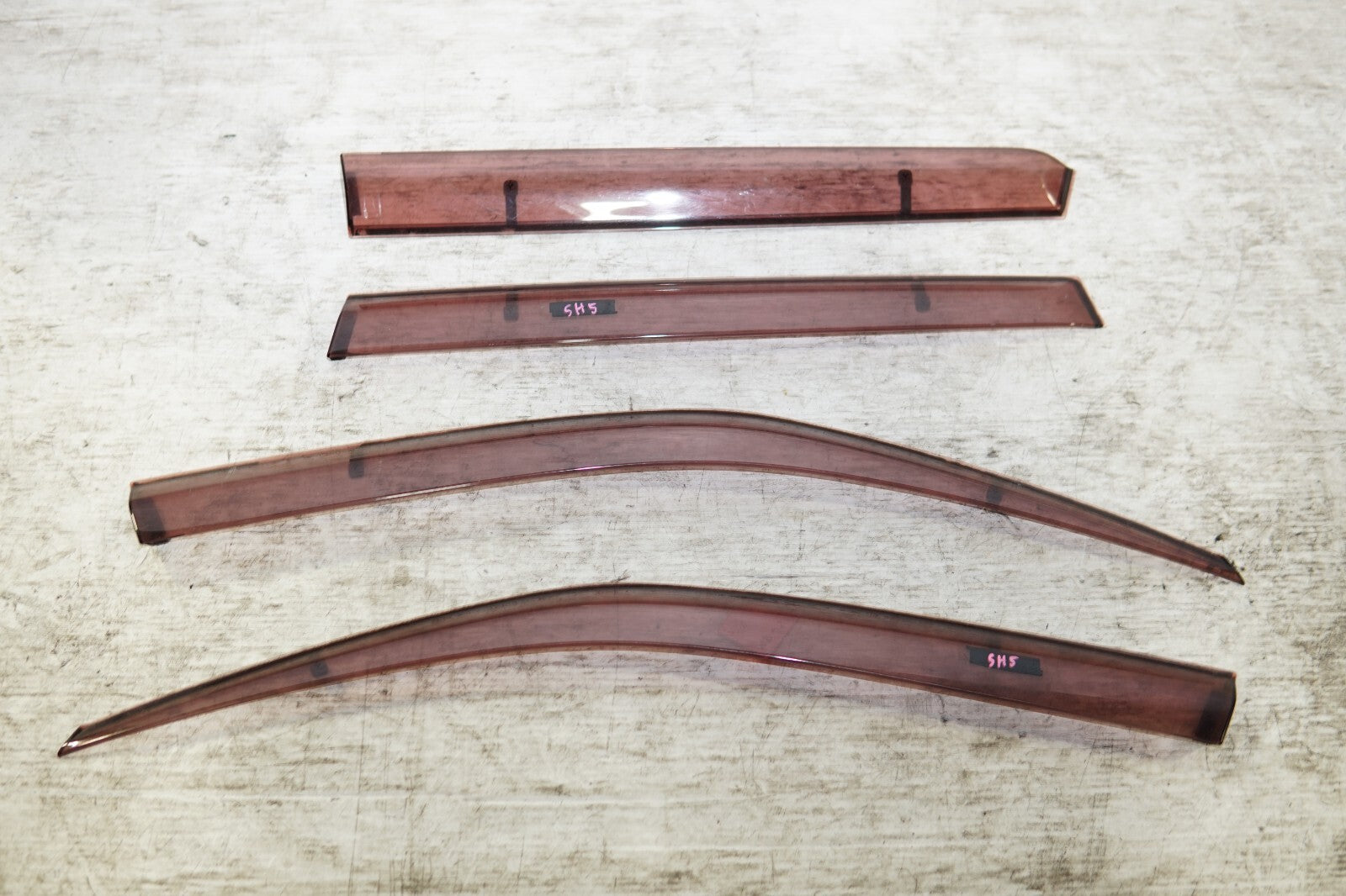 JDM 2009-2013 SUBARU FORSTER SH5 USED WINDOW VISORS OEM RAIN GUARDS MF-379