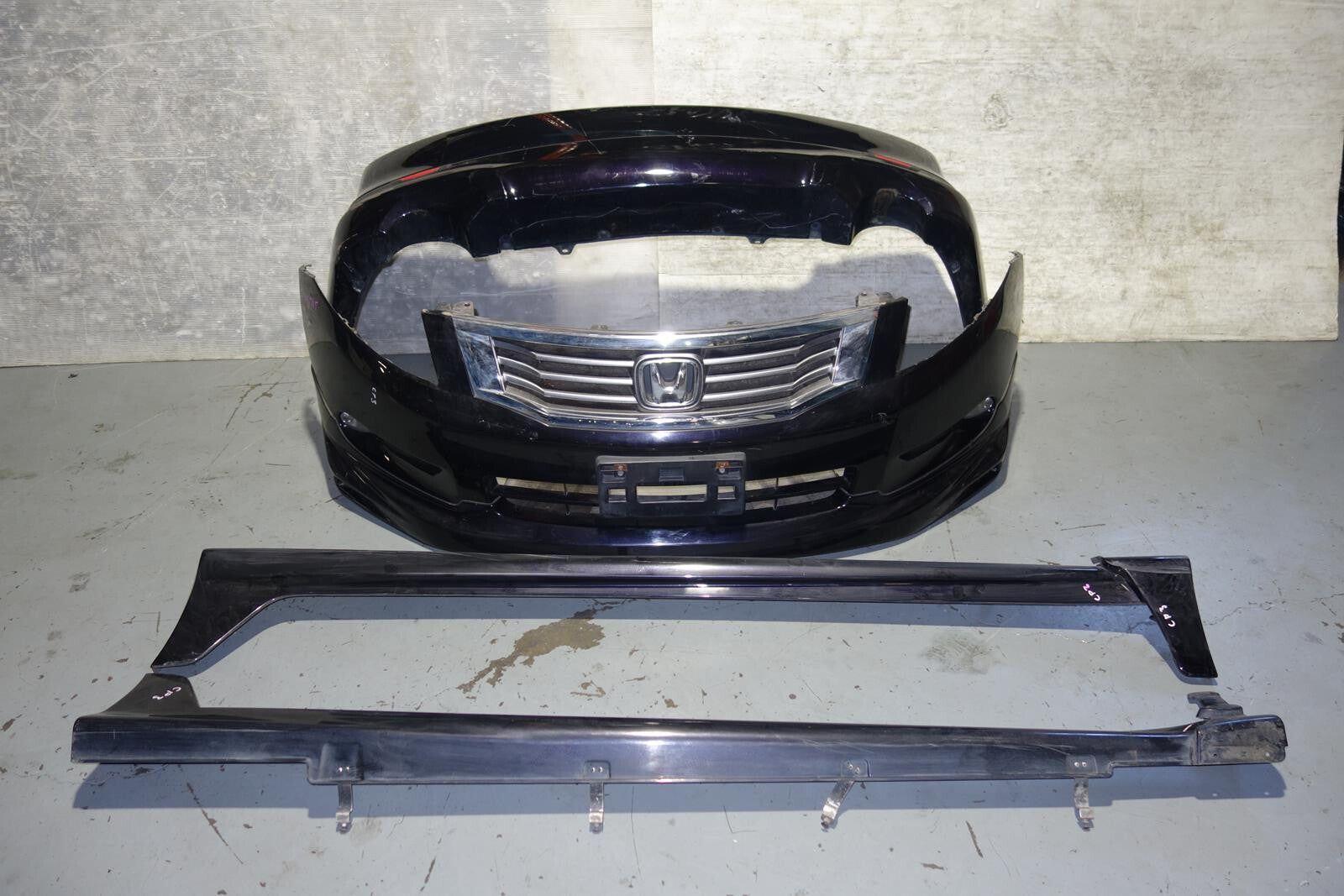 JDM 2008-2012 Honda Accord Inspire CP3 OEM Bumper Mugen Lip Side Skirts 4-Door