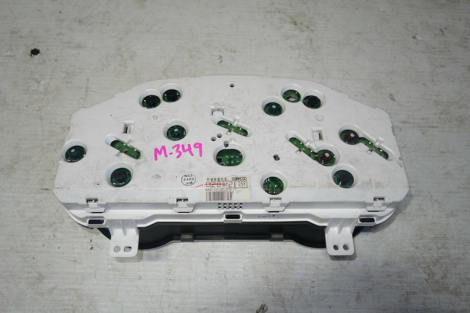 JDM 02-03 SUBARU IMPREZA WRX VERSION 7 MANUAL GAUGE CLUSTER SPEEDOMETER M-349