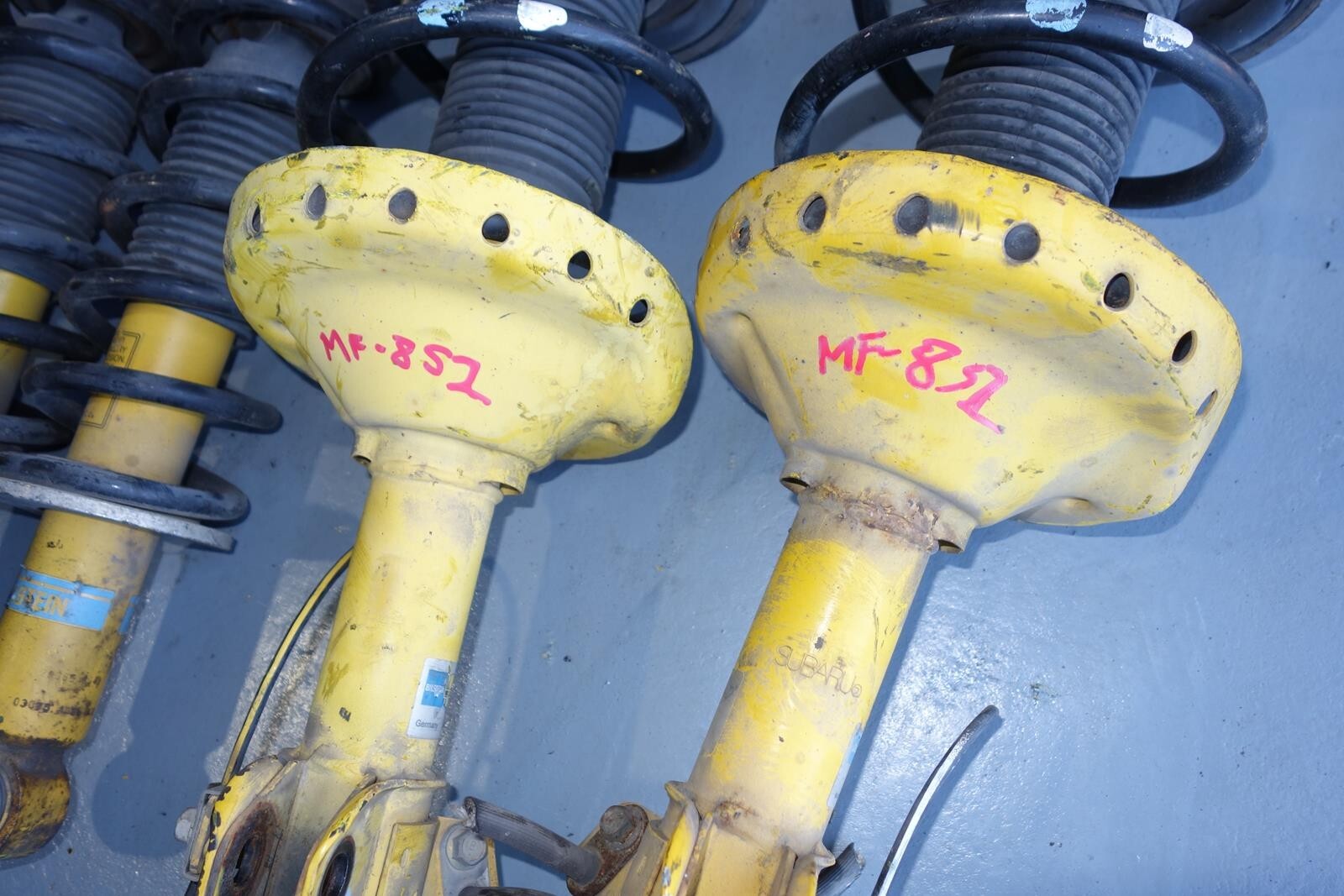 JDM Subaru Legacy Bilstein Yellow Shocks Struts Springs 2005-2009 # MF -852