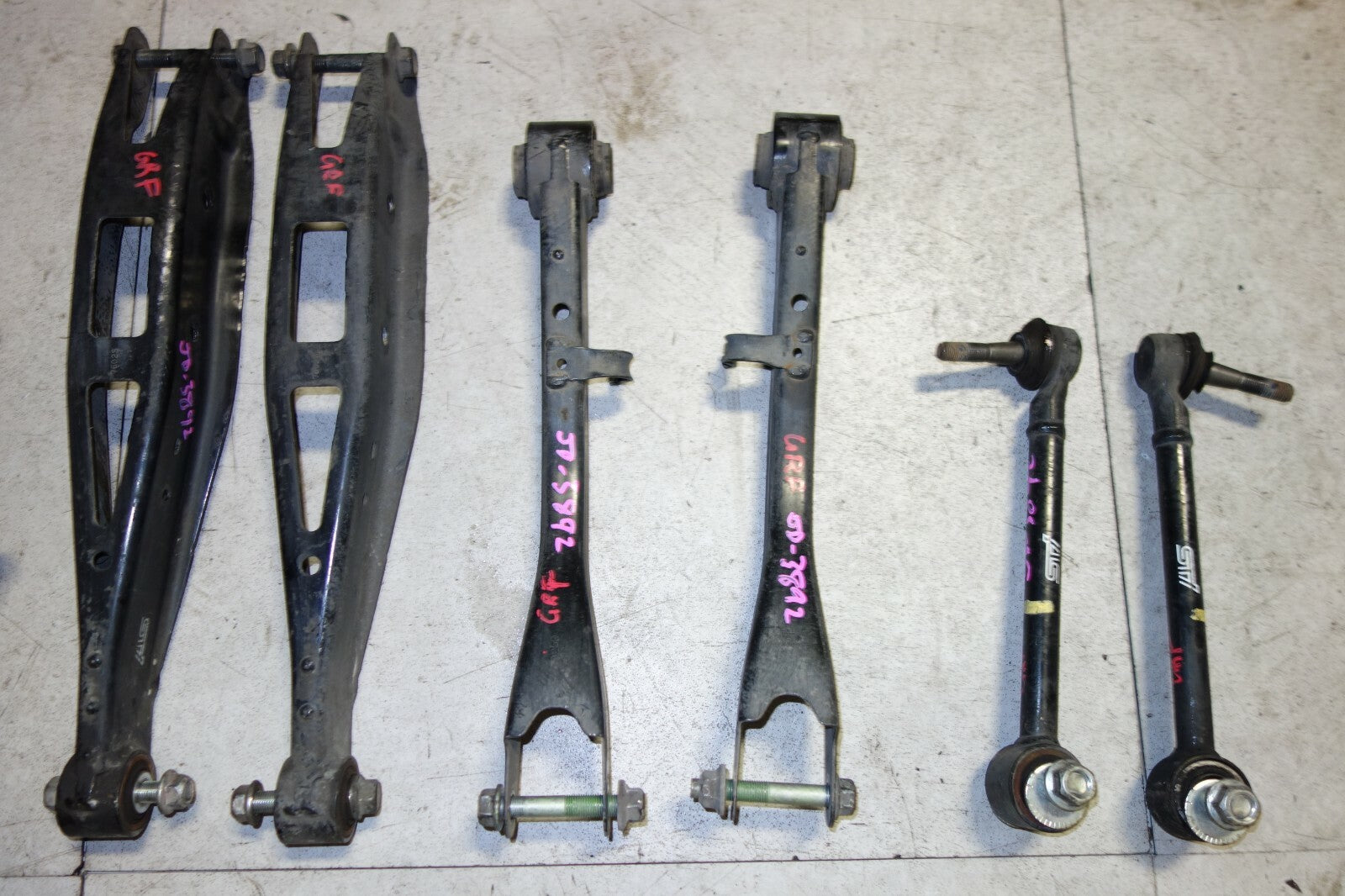 JDM Subaru Impreza WRX STI Rear Control Arms Upper Lateral Links 2008-2014