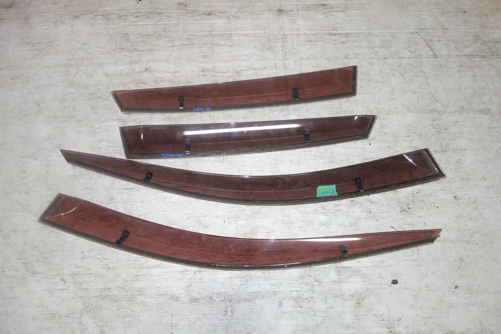 JDM Subaru Impreza WRX STi GVF Sedan Window Visors Rain Guards 2008-2014