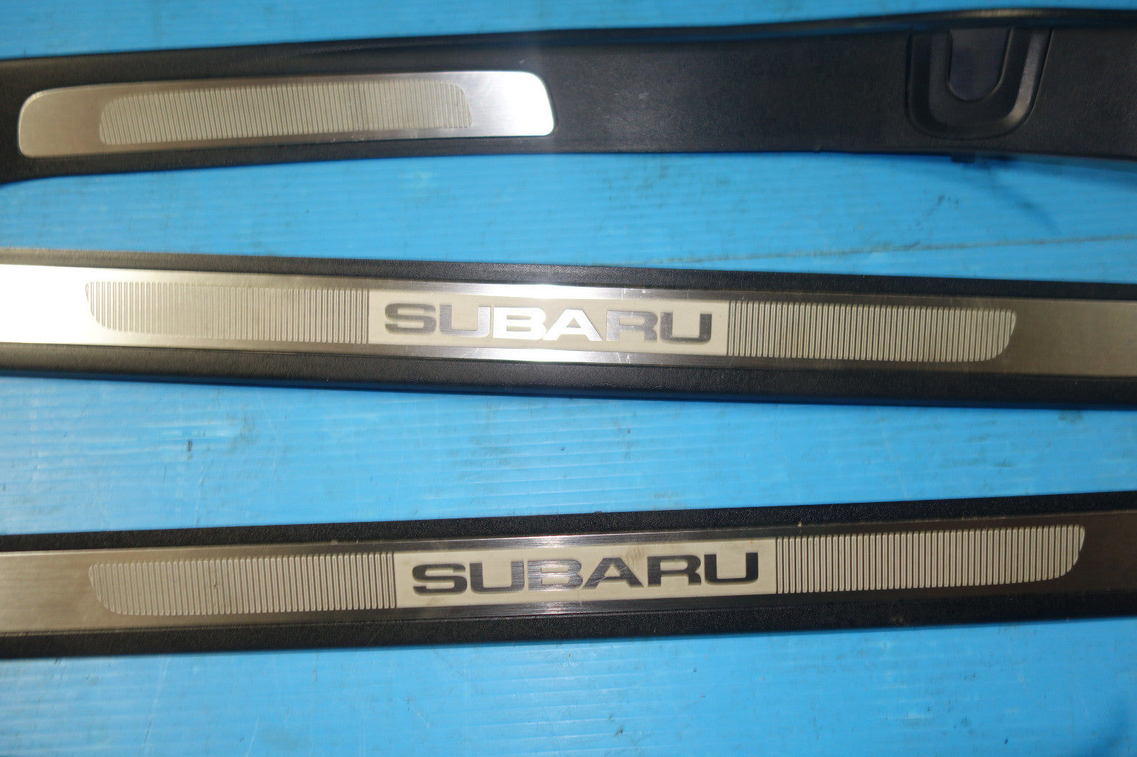 JDM Subaru Legacy Front Rear Door Sills Scuff Plates Step BPE 2005-2009 #5259