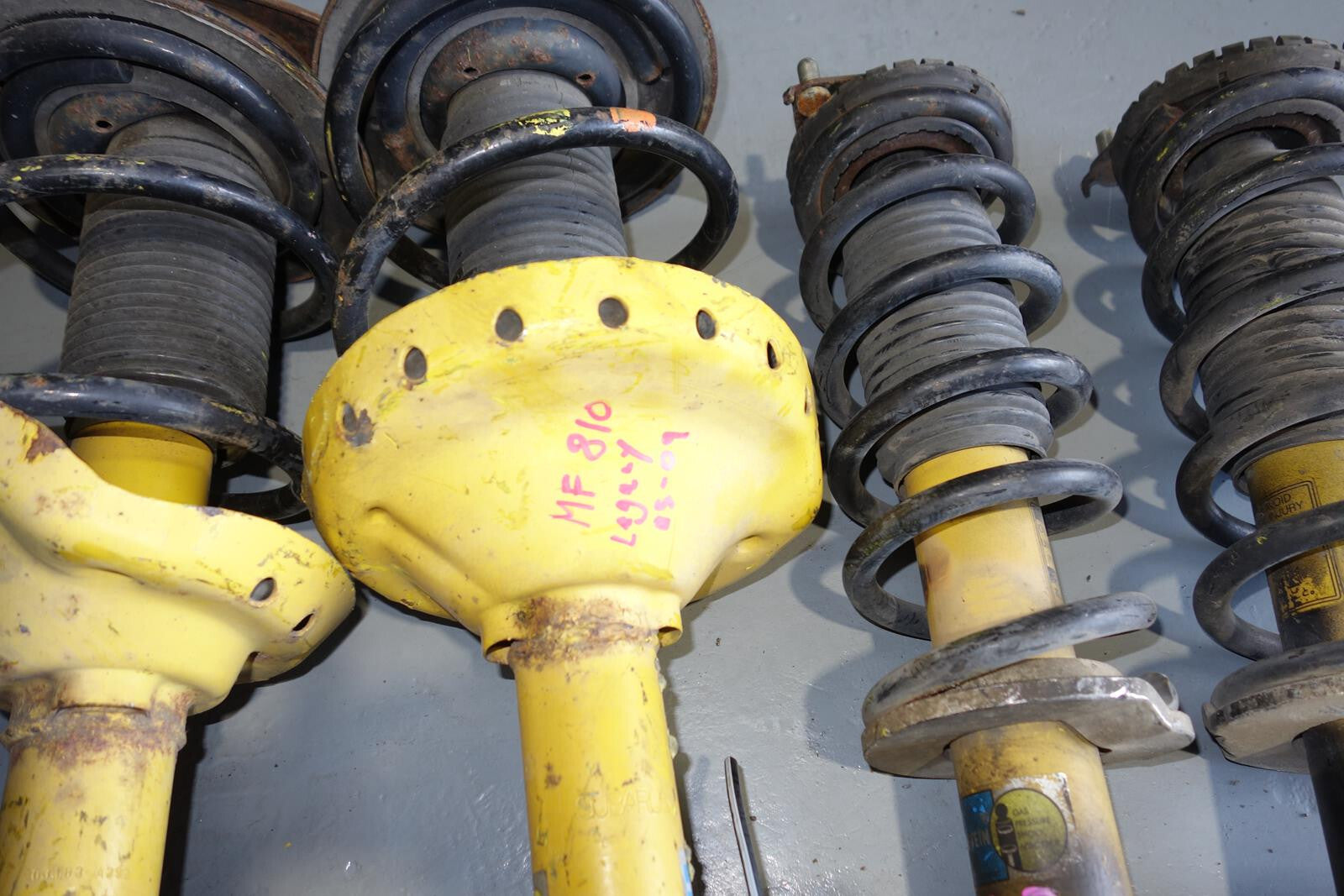 JDM Subaru Legacy Bilstein Shock Spring Strut Front Rear Suspension 05-09 MF-810
