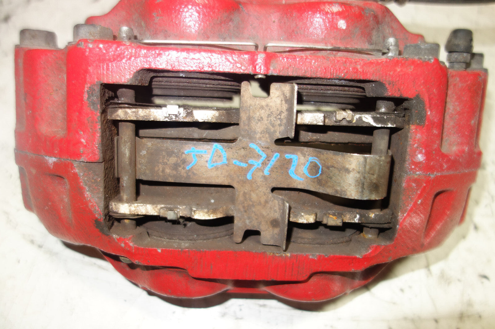 JDM Subaru Impreza WRX STi Legacy Forester Front 4 Pot Piston Brake Calipers RED